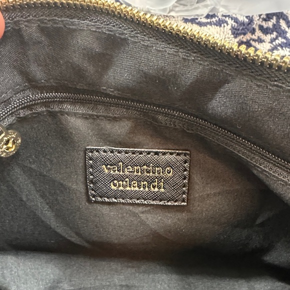 Valentino Orlandi Black Nylon Shoulder Bag with Removable Pouch - Picture 9 of 11